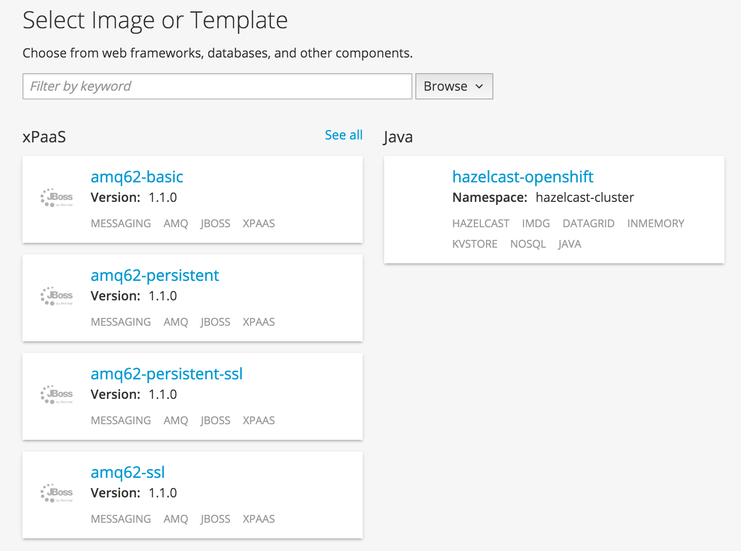 openshift-select-template
